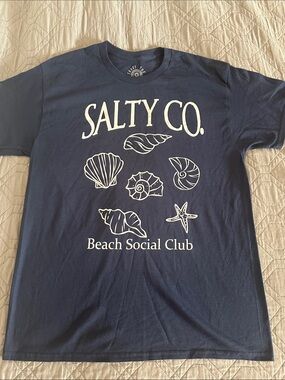 Salty Co Shirt size Large blue